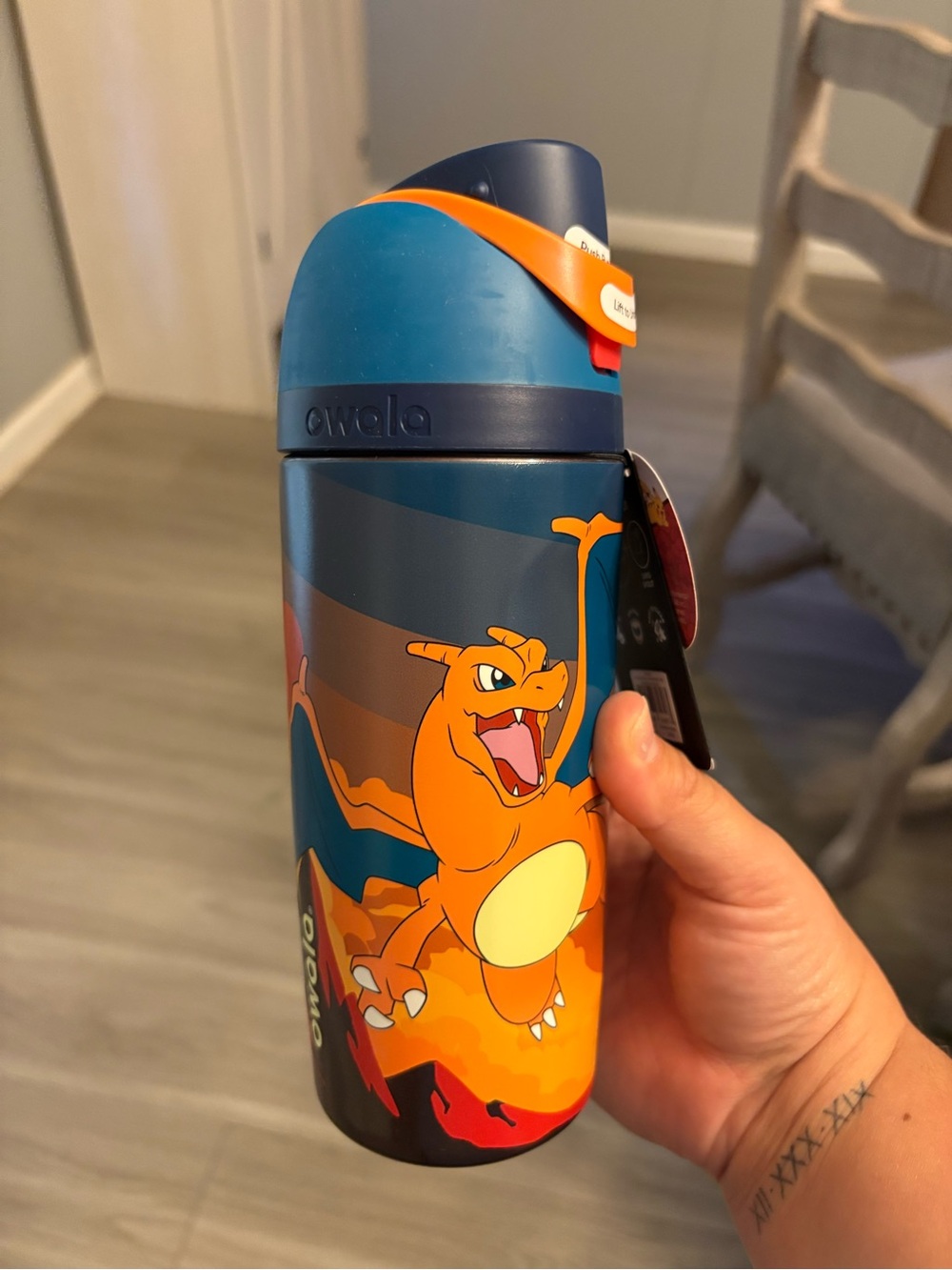 Charizard Brings the Heat Owala 16 Oz Water Bottle
